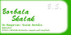 borbala skalak business card
